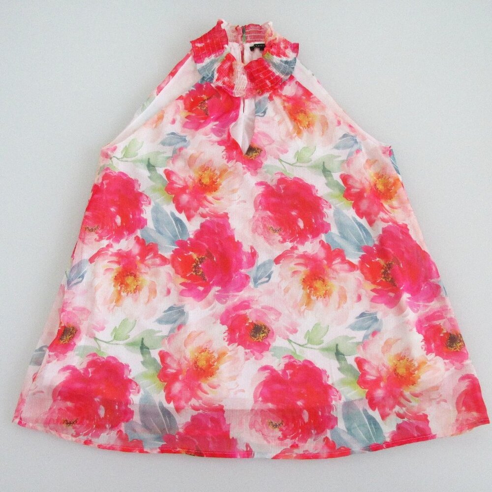 Staccato Women's Sleeveless Floral Blouse Size Medium